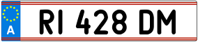 Trailer License Plate